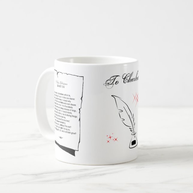 Shakespeare Sonnet 115 Kaffemugg (Framsida vänster)