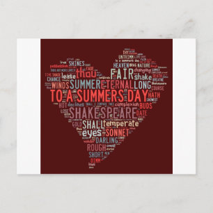 Shakespeare Sonnet Vykort