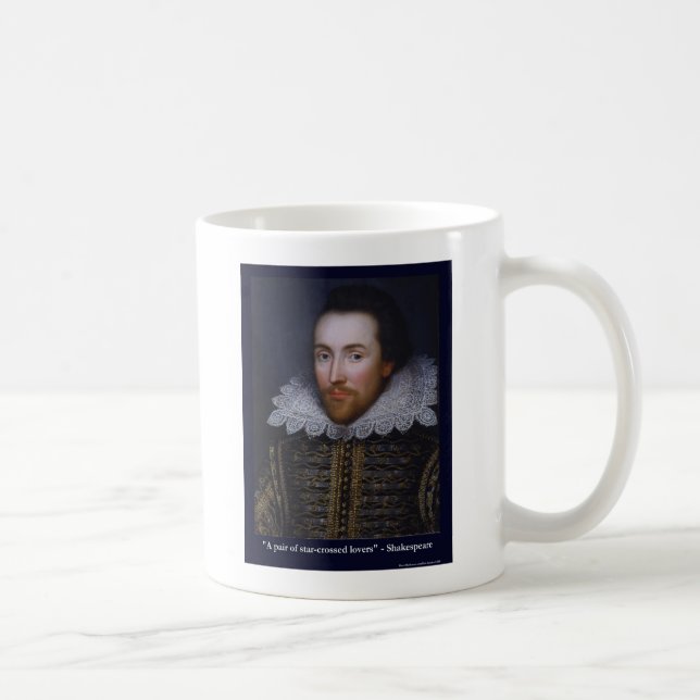Shakespeare Stjärnöde Älskande Gåvor Muggar T-shir (Höger)