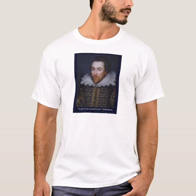 Shakespeare Stjärnöde Älskare Gåvor Muggar T-shirt (Framsida)