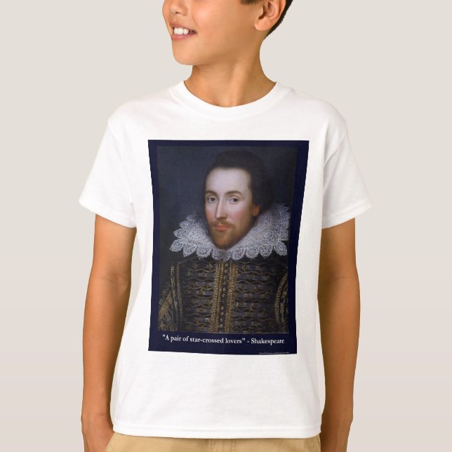 Shakespeare Stjärnöde Älskare Gåvor Muggar T-shirt (Framsida)