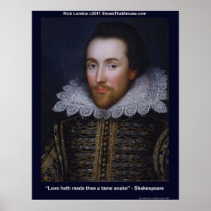 Shakespeare Tämjd Vildsnigel Kärlekskvad Postertry Poster