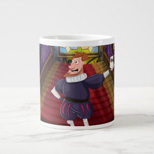 Shakespeare tecknad skådespelare. jumbo mugg