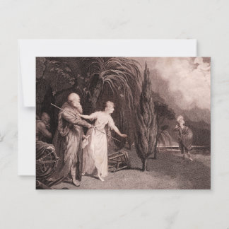 Shakespeare Tempest Miranda Falls i Kärlek Vykort