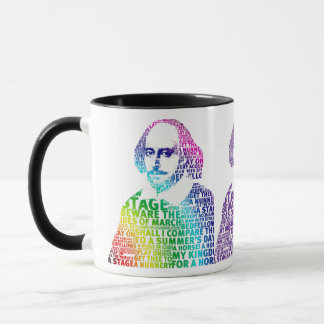 Shakespeare-textdesign Mugg