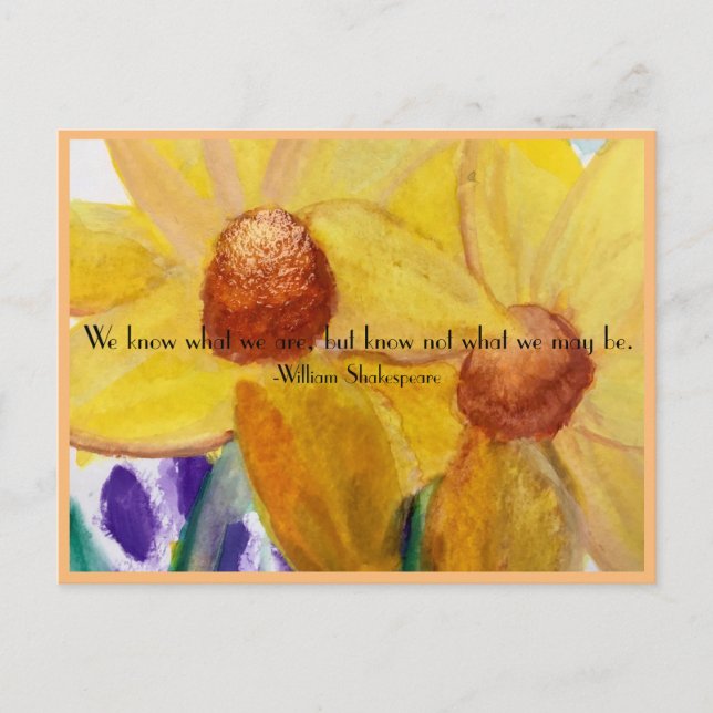 Shakespeare vad vi kan få vykort (Framsida)