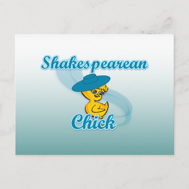 Shakespearean-Chick nr 3 Vykort (Framsida)