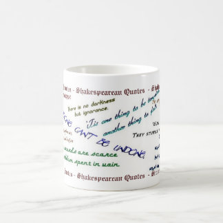 Shakespearean citationsteckenmugg kaffemugg
