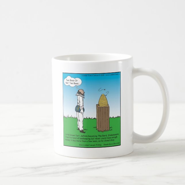 Shakespeare's BeeKeeper Funny Gifts & Tees Kaffemugg (Höger)