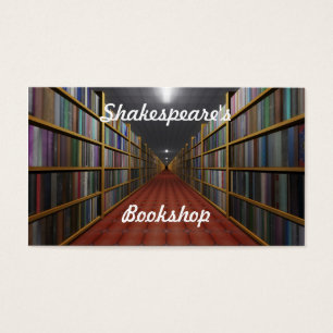 Shakespeares bokhandel visitkort