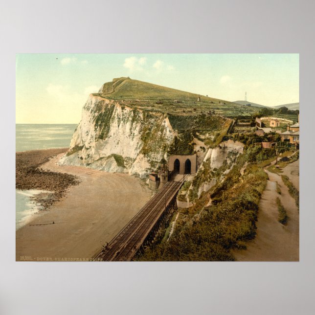 Shakespeare's Cliff, Dover, Kent, England Poster (Framsidan)
