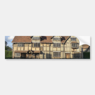 Shakespeares födelseort i Stratford på Avon Bildekal