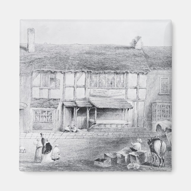 Shakespeares födelseort magnet (Framsidan)