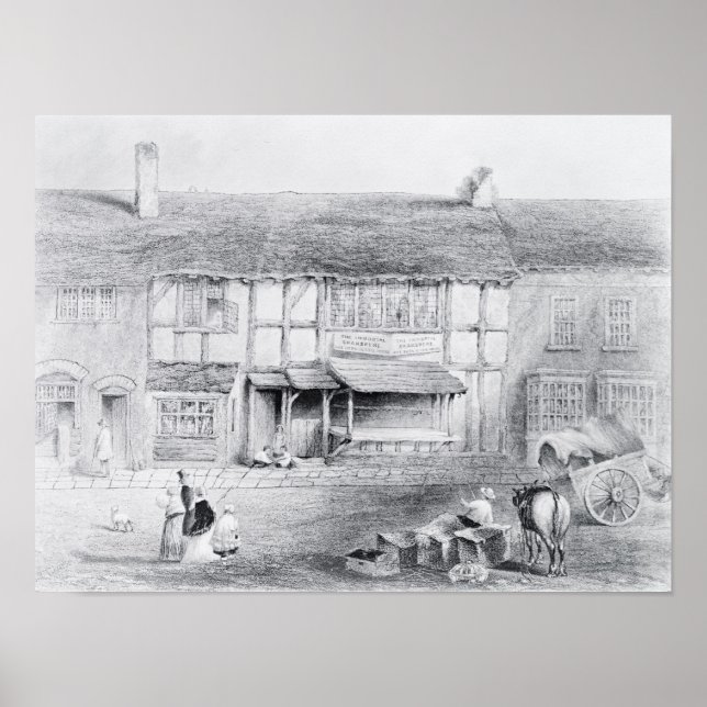 Shakespeares födelseort poster (Framsidan)