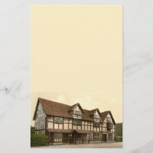 Shakespeares födelseort, Stratford-på-Avon, UK Brevpapper