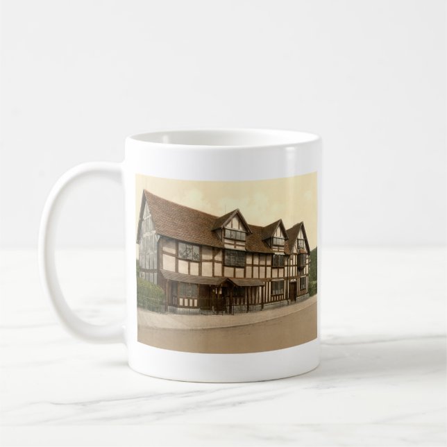 Shakespeares födelseort, Stratford-på-Avon, UK Kaffemugg (Vänster)