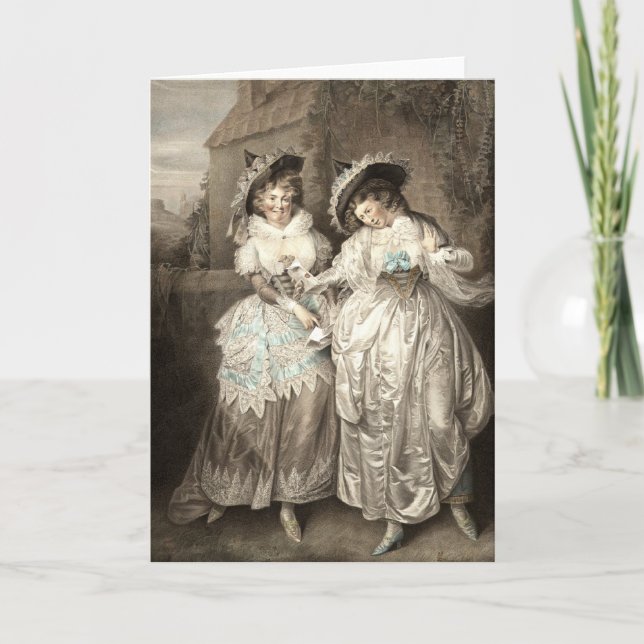 Shakespeares glada fruar av det Windsor kortet Helgkort (Framsida)