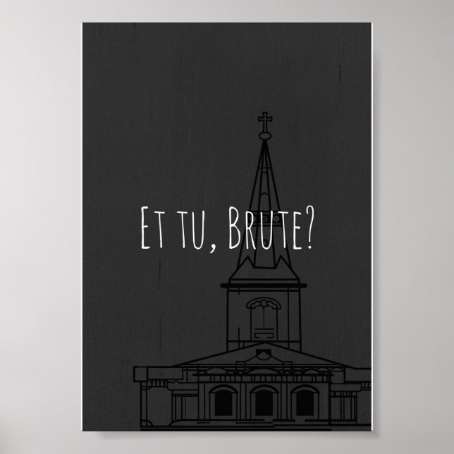 Shakespeare's Julius Caesar "Et tu, Brute?" Poster (Framsidan)