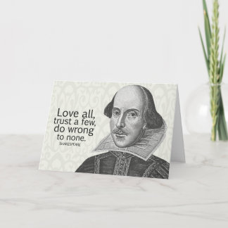 Shakespeare's Kärlek All, Trust a Few, Do.. Offert Kort