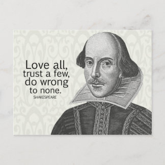 Shakespeare's Kärlek All, Trust a Few, Do.. Offert Vykort