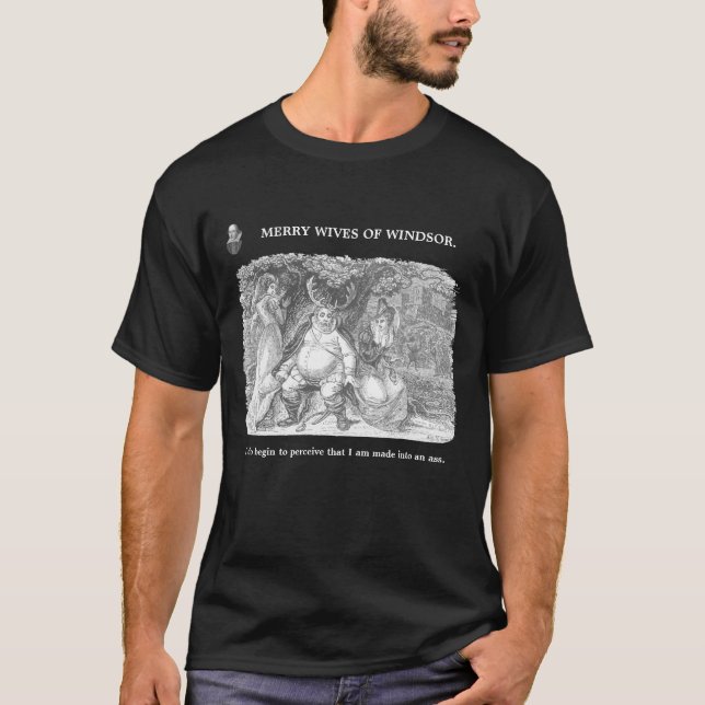 Shakespeare's Merry Wives of Windsor Illustration T Shirt (Framsida)