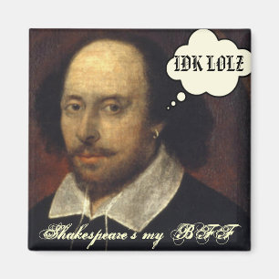 Shakespeares min BFF SMS Magnet