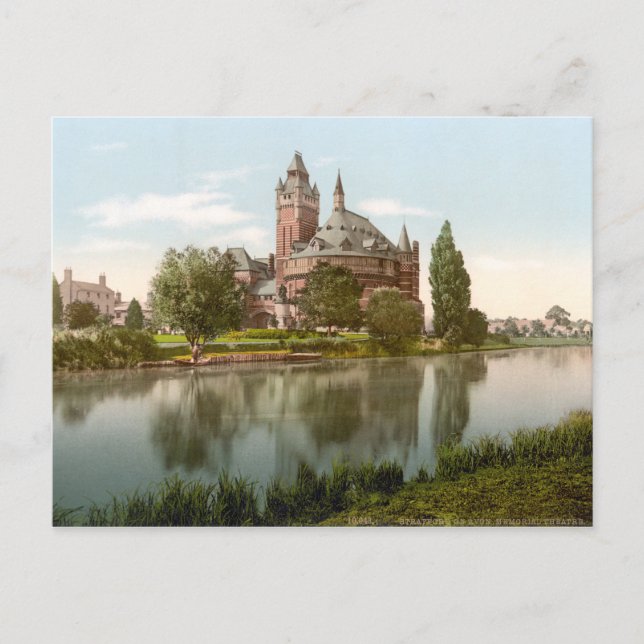 Shakespeares minnesteater, Stratford-on-Avon Vykort (Framsida)