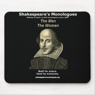 Shakespeares monologer Mousepad, svart Musmatta