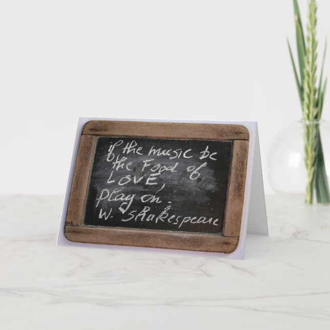 Shakespeare's Quote - Kärlek Valentines D. Hälsnin Helgkort (Framsida)