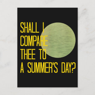 Shakespeares sommardag vykort