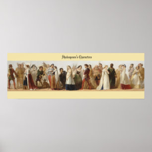 Shakespeares tecken poster
