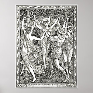 Shakespeare's Tempest Illustration Engraves Poster