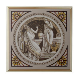 Shakespeare's Winter's Tale Antique Repro Minton Kakelplatta