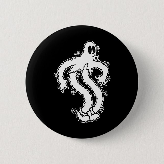 Shakey Koko Clown Ghost Cute Ghost Halloween S Knapp (Framsida)