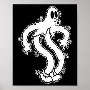 Shakey Koko Clown Ghost Cute Ghost Halloween S Poster