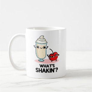 Shakin Funny Cherry Milkshake Pun Kaffemugg
