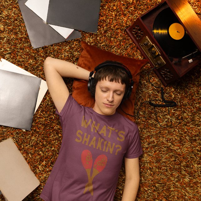 Shakin Maracas Vintage Stil Graphic T Shirt (Skapare uppladdad)