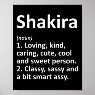Shakira Definition Personligt Namn Roligt Födelsed Poster