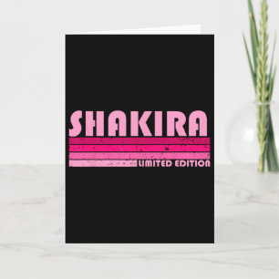 Shakira Namn Personlig Retro Vintage 80-tal 90-tal Kort