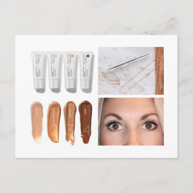 Shaklee BB Cream & Mascara Postcard Vykort (Framsida)