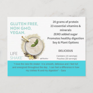 Shaklee Life Shake-vykort Vykort