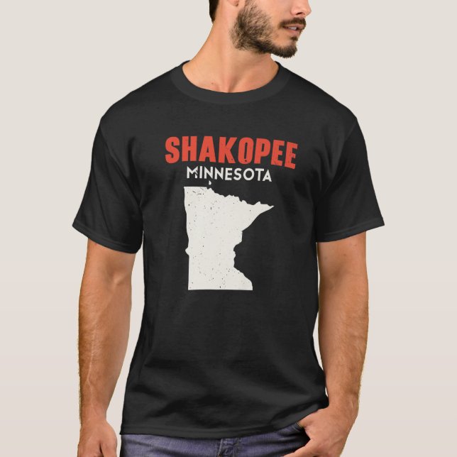 Shakopee Minnesota USA State America Travel Minnes T Shirt (Framsida)