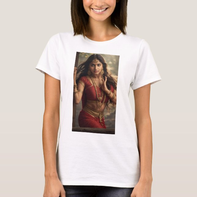 Shakuntala: Enchantress of Indian Mythology T Shirt (Framsida)
