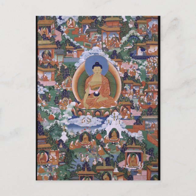 Shakyamuni Buddha Vykort (Framsida)