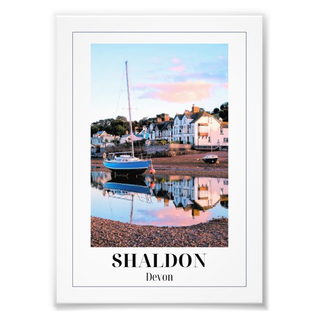 Shaldon, Devon Fototryck (Framsidan)