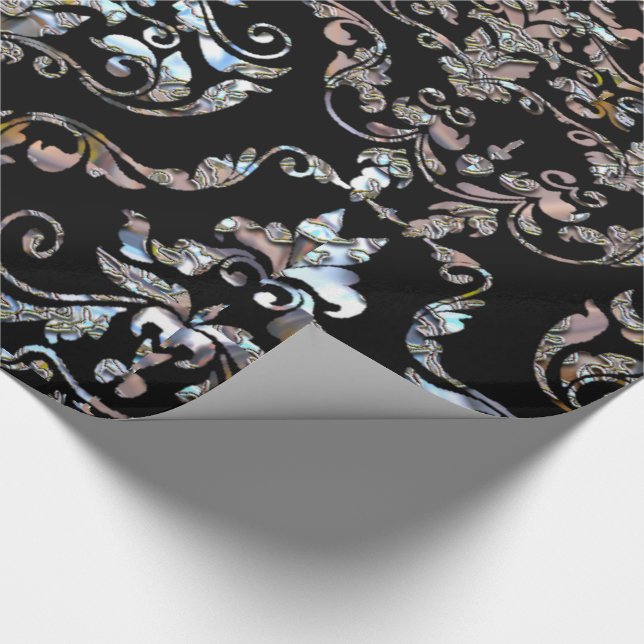 Shalliveye VX Baroque Damask Glossy Elegance Presentpapper (Hörn)
