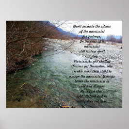 Shallow Vatten - Narcissist Poster