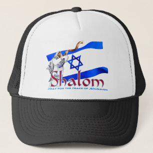 SHALOM ber för fred av Jerusalem Keps