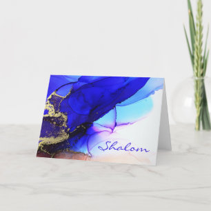 Shalom Blue Art-mappat anteckningskort