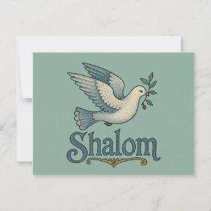 Shalom Dove Peace Earth Vykort